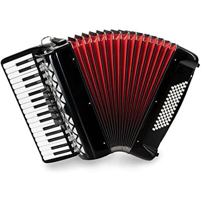 Classic Cantabile 72 Bass Akkordeon "Secondo V" Schwarz, 34 Diskanttasten 72 Bassknöpfe, 3-chörig, 5 Diskantregister, 2 längenverstellbare Gurte, Abmessungen (BxHxT): 43 x 38, 5 x 19 cm, 6 kg Classic Cantabile 72 Bass Akkordeon "Secondo V" Schwarz, 34 Diskanttasten 72 Bassknöpfe, 3-chörig, 5 Diskantregister, 2 längenverstellbare Gurte, Abmessungen (BxHxT): 43 x 38, 5 x 19 cm, 6 kg