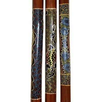 Wogeka 115 cm Bambus Didgeridoo Handgemacht und handbemalt Musikinstrument Did100 Wogeka 115 cm Bambus Didgeridoo Handgemacht und handbemalt Musikinstrument Did100