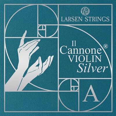 LARSEN STRINGS Violin-Saiten 4/4 Il Cannone Silver Einzelsait A silver: Multifilament-Fiber Nylonkern, Umwicklung Aluminium Flachdraht LARSEN STRINGS Violin-Saiten 4/4 Il Cannone Silver Einzelsait A silver: Multifilament-Fiber Nylonkern, Umwicklung Aluminium Flachdraht