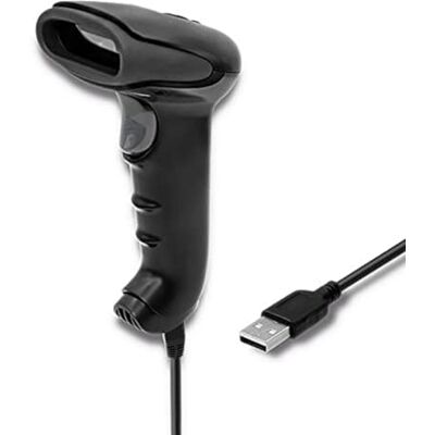 Qoltec Laser Scanner 1D USB Black Qoltec Laser Scanner 1D USB Black