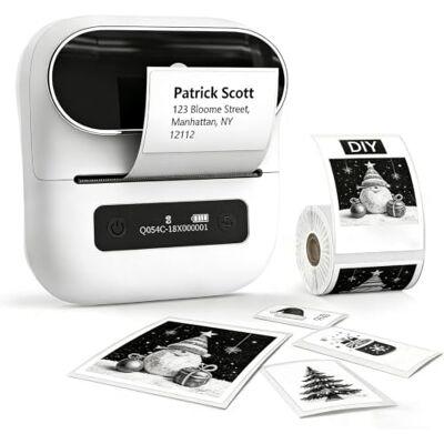 Phomemo M220 Etikettendrucker Bluetooth, 80cm Tragbarer Etikettiergerät Bluetooth Thermo Label Printer für Barcode,Einzelhandel,kleine Unternehmen,mit Telefonen & PC-System Weiß Phomemo M220 Etikettendrucker Bluetooth, 80cm Tragbarer Etikettiergerät Bluetooth Thermo Label Printer für Barcode,Einzelhandel,kleine Unternehmen,mit Telefonen & PC-System Weiß