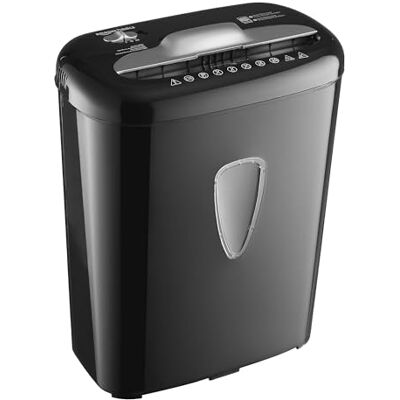 Amazon Mikroschnitt Hochsicherheits-Aktenvernichter für Papier und Kreditkarten, Partikelschnitt, 5-6 Blätter, Schwarz Amazon Mikroschnitt Hochsicherheits-Aktenvernichter für Papier und Kreditkarten, Partikelschnitt, 5-6 Blätter, Schwarz