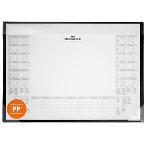Durable Kalender Schreibtischunterlage 600x430 mm PP, mit Kalenderblock à 25 Blatt, schwarz, 729801 Durable Kalender Schreibtischunterlage 600x430 mm PP, mit Kalenderblock à 25 Blatt, schwarz, 729801