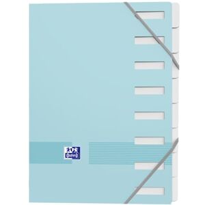 Oxford Ordnungsmappe Standard Color Life A4, 8 Positionen, Umschlag aus Karton, Pastellblau Oxford Ordnungsmappe Standard Color Life A4, 8 Positionen, Umschlag aus Karton, Pastellblau