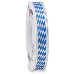Bavaria Satinband Weiß-Blau 15mm x 20m - Band Bavaria Satinband Weiß-Blau 15mm x 20m - Band