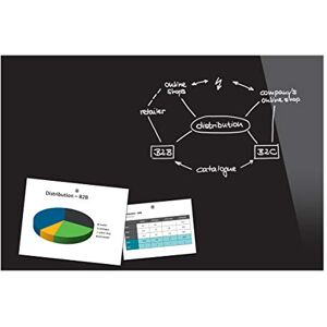 Sigel B1301 Große Glas-Magnettafel BeBoard / Whiteboard schwarz, 90 x 60 cm, magnetisch & beschreibbar, incl. 2 Neodym-Magnete, rahmenlos, für Wohnung und Büro Sigel B1301 Große Glas-Magnettafel BeBoard / Whiteboard schwarz, 90 x 60 cm, magnetisch & beschreibbar, incl. 2 Neodym-Magnete, rahmenlos, für Wohnung und Büro