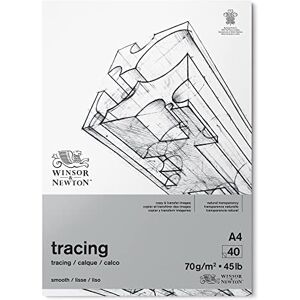 Winsor & Newton 6674001 Transparentpapier im Block, 40 Blatt Pauspapier a 70 g/m², 100% Säurefrei, FSC, bedruckbar mit feiner Körnung für präziese Linienführung, Architektenpapier DIN A4 Winsor & Newton 6674001 Transparentpapier im Block, 40 Blatt Pauspapier a 70 g/m², 100% Säurefrei, FSC, bedruckbar mit feiner Körnung für präziese Linienführung, Architektenpapier DIN A4