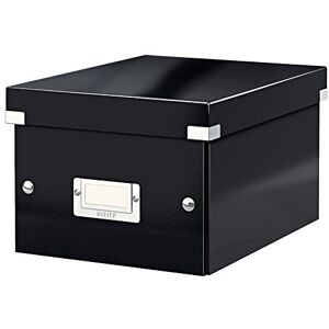 Leitz Click & Store Aufbewahrungsbox mit Deckel Klein, Box für Unterlagen bis A5 im Büro u. Haushalt, Transportbox aus 84% recycelter Premium-Hartpappe, Etikettenhalter, Schwarz, 60430095 Leitz Click & Store Aufbewahrungsbox mit Deckel Klein, Box für Unterlagen bis A5 im Büro u. Haushalt, Transportbox aus 84% recycelter Premium-Hartpappe, Etikettenhalter, Schwarz, 60430095