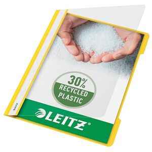 Leitz A4 Standard Schnellhefter, 25er Pack, 30% Pre-Consumer Recycling-Kunststoff, Hefter für A4-Blätter, 60 Blatt Kapazität, Ideal als Dokumententasche für Schule, Haushalt oder Büro, Gelb, 41910015 Leitz A4 Standard Schnellhefter, 25er Pack, 30% Pre-Consumer Recycling-Kunststoff, Hefter für A4-Blätter, 60 Blatt Kapazität, Ideal als Dokumententasche für Schule, Haushalt oder Büro, Gelb, 41910015