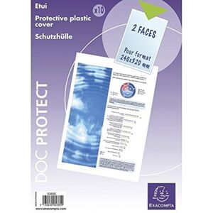 Exacompta 5385E 10er Pack Kunststoff Prospekthüllen 24 x 32 cm transparent glasklar oben offen Klarsichtfolie Plastikhülle Klarsichthülle ideal für Ordner Ringbücher und Hefter Exacompta 5385E 10er Pack Kunststoff Prospekthüllen 24 x 32 cm transparent glasklar oben offen Klarsichtfolie Plastikhülle Klarsichthülle ideal für Ordner Ringbücher und Hefter