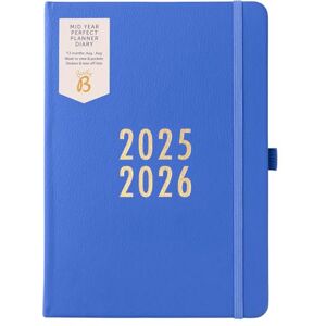 Busy B – Perfekter Planer zur Jahresmitte von August 2025 bis August 2026 Saphire Blue Kunstleder A5 Wochenübersichtsplaner mit Stifthalter, Aufklebern und Listenblock Busy B – Perfekter Planer zur Jahresmitte von August 2025 bis August 2026 Saphire Blue Kunstleder A5 Wochenübersichtsplaner mit Stifthalter, Aufklebern und Listenblock