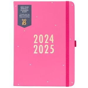 Busy B – Mid-Year Perfect Planner Terminkalender ab August 2024 bis August 2025 Pink Kunstleder A5 Wochenübersicht Planer mit Stifthalter, Stickern und Listenblock Busy B – Mid-Year Perfect Planner Terminkalender ab August 2024 bis August 2025 Pink Kunstleder A5 Wochenübersicht Planer mit Stifthalter, Stickern und Listenblock