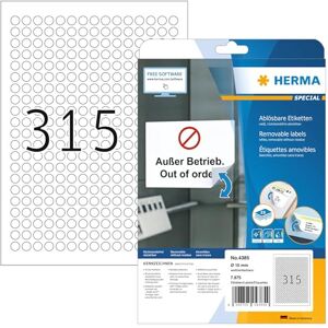HERMA 4385 Runde ablösbare Etiketten - Etiketten HERMA 4385 Runde ablösbare Etiketten - Etiketten