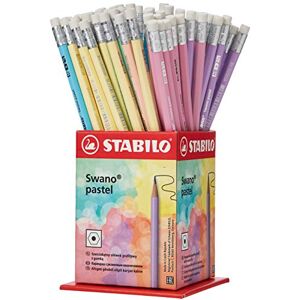 STABILO Bleistift mit Radierer Swano Pastel 72er Pack Härtegrad HB STABILO Bleistift mit Radierer Swano Pastel 72er Pack Härtegrad HB