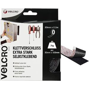 VELCRO Brand VELCRO Marke Klettband Selbstklebend Zuschneidbares industrielles extra starkes doppelseitiges selbstklebendes Klettband mit Klettverschluss Schwarz 50 mm x 2,5 m VELCRO Brand VELCRO Marke Klettband Selbstklebend Zuschneidbares industrielles extra starkes doppelseitiges selbstklebendes Klettband mit Klettverschluss Schwarz 50 mm x 2,5 m