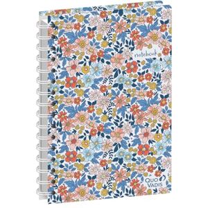 QUO VADIS Notizbuch – Spiralbindung – Daisy – Mehrfarbig – Seiten Punkte (Punkte) und liniert – 15 x 21 cm – weißes Papier Clairefontaine – Französisches Produkt QUO VADIS Notizbuch – Spiralbindung – Daisy – Mehrfarbig – Seiten Punkte (Punkte) und liniert – 15 x 21 cm – weißes Papier Clairefontaine – Französisches Produkt