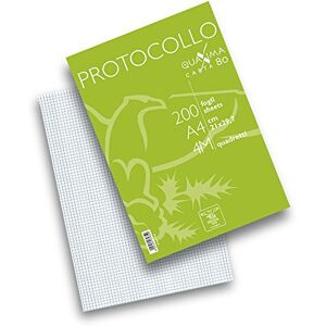 Pigna , 200 Protokollbögen, A4 21x29,7 cm, 80 g/m², 4M, 4 mm Quadrate Pigna , 200 Protokollbögen, A4 21x29,7 cm, 80 g/m², 4M, 4 mm Quadrate