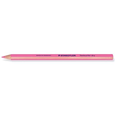 Staedtler trockener Textmarker Buntstift, neon pink, ergonomische Dreikantform, ideal für dünnes Papier, 12 Trockentextmarker im Kartonetui, 128 64-23 Staedtler trockener Textmarker Buntstift, neon pink, ergonomische Dreikantform, ideal für dünnes Papier, 12 Trockentextmarker im Kartonetui, 128 64-23