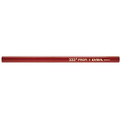 LYRA L4332113, Zimmermannstift 333® oval 24 cm lang gespitzt, Bleistift in Profi-Ausführung, ideal für Markierungen auf Holz, Display mit 100 Stück LYRA L4332113, Zimmermannstift 333® oval 24 cm lang gespitzt, Bleistift in Profi-Ausführung, ideal für Markierungen auf Holz, Display mit 100 Stück