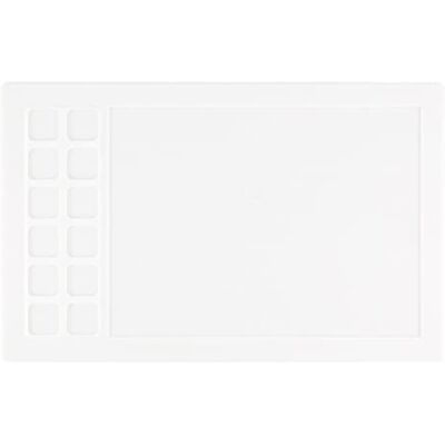 Creative 7005-030 Silikonmatte 44 x 28 cm Weiß – Wasserfeste Bastelunterlage mit 12 Mischfächern – zum Karten Basteln, Scrapbooking, Aquarellieren und Mixed Media Techniken, 44x28cm Creative 7005-030 Silikonmatte 44 x 28 cm Weiß – Wasserfeste Bastelunterlage mit 12 Mischfächern – zum Karten Basteln, Scrapbooking, Aquarellieren und Mixed Media Techniken, 44x28cm