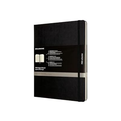 Moleskine Pro Projektplaner un Notizbuch, Professioneller Terminkalender, Produktivität für Projekte und Projektmanagement, Hardcover, Format 19 x 25 cm, Farbe Schwarz, 288 Seiten Moleskine Pro Projektplaner un Notizbuch, Professioneller Terminkalender, Produktivität für Projekte und Projektmanagement, Hardcover, Format 19 x 25 cm, Farbe Schwarz, 288 Seiten