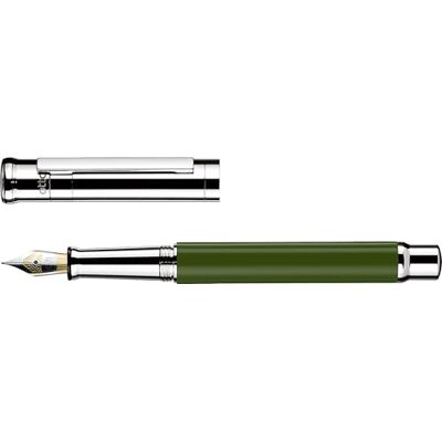 Otto Hutt design04 Füllfederhalter mit glänzendem Oliveschaft und Platinelementen, Federstärke: Breit aus Stahl, Länge: 13,2 cm und einem Gewicht von 38,7 Gramm, 954243 Otto Hutt design04 Füllfederhalter mit glänzendem Oliveschaft und Platinelementen, Federstärke: Breit aus Stahl, Länge: 13,2 cm und einem Gewicht von 38,7 Gramm, 954243