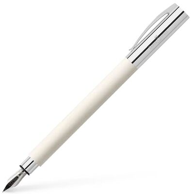 Faber-Castell 147170 Füllfederhalter Ambition Edelharz cinematic white, Federbreite M Faber-Castell 147170 Füllfederhalter Ambition Edelharz cinematic white, Federbreite M
