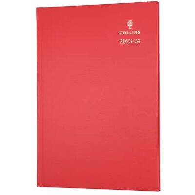Collins Standard Schreibtisch-Tagebuch 2023–24, A5, Wochenansicht, Mitte des Jahres, FSC-Mix, Papier für Schule, Hochschule oder Universität, Juli 2023 bis Juli 2024, Rot – 38M.15–2324 10 Collins Standard Schreibtisch-Tagebuch 2023–24, A5, Wochenansicht, Mitte des Jahres, FSC-Mix, Papier für Schule, Hochschule oder Universität, Juli 2023 bis Juli 2024, Rot – 38M.15–2324 10