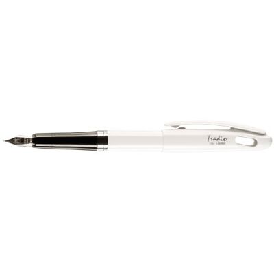 Pentel TRF94W-C Tradio Füllfederhalter Black and White Edition mit hochwertiger Iridium-Feder Gehäuse, hochglanz, weiß/blau Pentel TRF94W-C Tradio Füllfederhalter Black and White Edition mit hochwertiger Iridium-Feder Gehäuse, hochglanz, weiß/blau