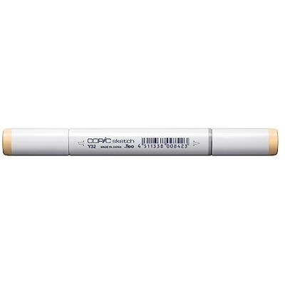 Copic Sketch Marker Typ Y 32, Cashmere, professioneller Pinselmarker, mit einer Super-Brush-Spitze und einer Medium-Broad-Spitze Copic Sketch Marker Typ Y 32, Cashmere, professioneller Pinselmarker, mit einer Super-Brush-Spitze und einer Medium-Broad-Spitze