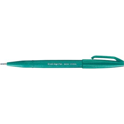 Pentel SES15C-D3X Brush Sign Pen türkis, Faserschreiber, pinselähnliche Spitze, 10 Stück Pentel SES15C-D3X Brush Sign Pen türkis, Faserschreiber, pinselähnliche Spitze, 10 Stück