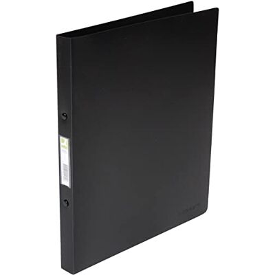 Q-Connect KF02923 Ringbuch / 12 Stück/ A4 4-Ring 16 mm/Farbe: Schwarz Transparent/aus Starkem Transluzente PP-Folie / 22 mm Rücken/Ringhefter Plastik/Ringordner Schmal Dünne Ordner Q-Connect KF02923 Ringbuch / 12 Stück/ A4 4-Ring 16 mm/Farbe: Schwarz Transparent/aus Starkem Transluzente PP-Folie / 22 mm Rücken/Ringhefter Plastik/Ringordner Schmal Dünne Ordner