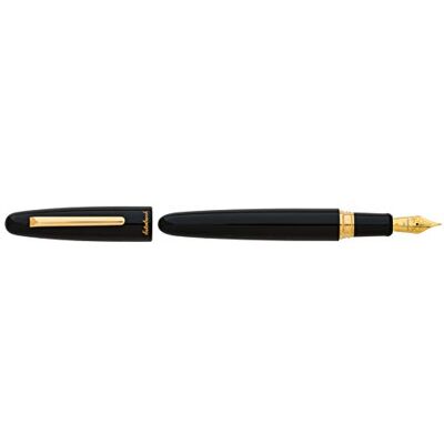 Esterbrook E116 Estie Ebony Füllfederhalter schwarz, aus Acryl mit goldenen Beschlägen, Federstärke Medium, 133,8 mm länge // 15,3 mm durchmesser Esterbrook E116 Estie Ebony Füllfederhalter schwarz, aus Acryl mit goldenen Beschlägen, Federstärke Medium, 133,8 mm länge // 15,3 mm durchmesser
