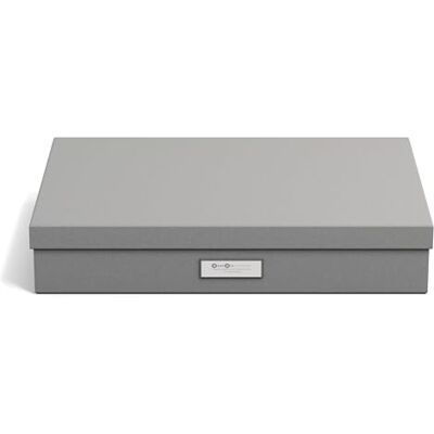 BIGSO BOX OF SWEDEN BIGSO SVERKER Dokumentenbox A3 – Aufbewahrungsbox mit Deckel und Griff – Schreibtischablage für Unterlagen, Skizzen & Dokumente – Archivbox aus recycelter Faserplatte und Papier – grau BIGSO BOX OF SWEDEN BIGSO SVERKER Dokumentenbox A3 – Aufbewahrungsbox mit Deckel und Griff – Schreibtischablage für Unterlagen, Skizzen & Dokumente – Archivbox aus recycelter Faserplatte und Papier – grau