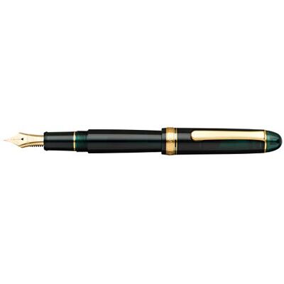 Platinum Japanischer Füllfederhalter #3776 Century Gold Trim Laurel Green EF/Grün/ 0,24-0,28 mm/Handgefertigt/Feder aus 14-Karätigem Gold/mit Geschenkbox/Füllhalter, PNB15000-41EF Platinum Japanischer Füllfederhalter #3776 Century Gold Trim Laurel Green EF/Grün/ 0,24-0,28 mm/Handgefertigt/Feder aus 14-Karätigem Gold/mit Geschenkbox/Füllhalter, PNB15000-41EF