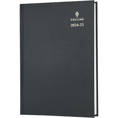 Collins Standard-Tagebuch für den Schreibtisch, A5, ein Tag pro Seite, akademisches Jahr 2024–25 (Termine), FSC-Papier, schwarz, Tagesplaner für Schüler, Lehrer, 52M.99-2425, Juli 2024 bis Juli 2025 Collins Standard-Tagebuch für den Schreibtisch, A5, ein Tag pro Seite, akademisches Jahr 2024–25 (Termine), FSC-Papier, schwarz, Tagesplaner für Schüler, Lehrer, 52M.99-2425, Juli 2024 bis Juli 2025