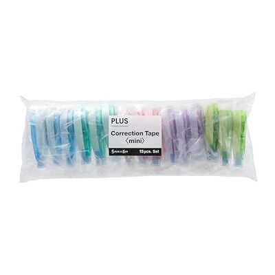 PLUS Korrekturroller "MINI" WH-504, 7 m x 5 mm, sofort überschreibbar Ideal für das Büro, das Home Office oder die Schule, Vorratspack, 15 Stück, farblich sortiert PLUS Korrekturroller "MINI" WH-504, 7 m x 5 mm, sofort überschreibbar Ideal für das Büro, das Home Office oder die Schule, Vorratspack, 15 Stück, farblich sortiert