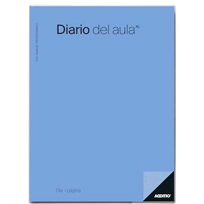 Additio Klassenzimmertagebuch für Lehrer, Tagesansicht, Tagesprogramm, Größe 22,5 x 30,5 cm, Spanisch, Blau Additio Klassenzimmertagebuch für Lehrer, Tagesansicht, Tagesprogramm, Größe 22,5 x 30,5 cm, Spanisch, Blau