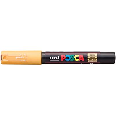 uni-ball POSCA 186720 POSCA Marker mit extra feiner Rundspitze, apricot uni-ball POSCA 186720 POSCA Marker mit extra feiner Rundspitze, apricot