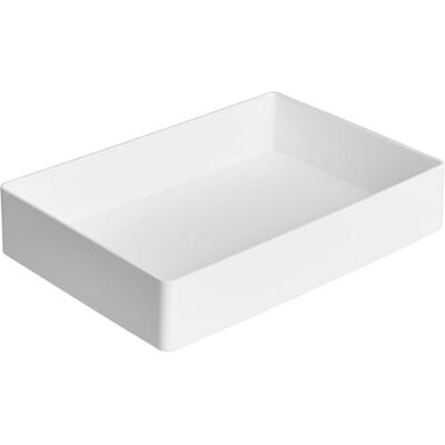 Amazon Rechteckig, Kunststoff-Organizer, Zubehörablage, 24 x 17 x 5 cm, Weiß Amazon Rechteckig, Kunststoff-Organizer, Zubehörablage, 24 x 17 x 5 cm, Weiß