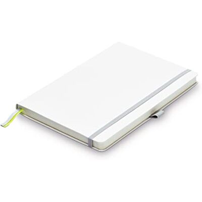 Lamy paper Softcover A5 Notizbuch 810 Format DIN A5 (145 x 210 mm) in Weiß mit -Lineatur, 192 Seiten und elastischem Verschlussband white Lamy paper Softcover A5 Notizbuch 810 Format DIN A5 (145 x 210 mm) in Weiß mit -Lineatur, 192 Seiten und elastischem Verschlussband white