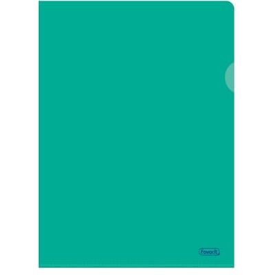 Favorit , L-Mappen 25 Stück, Format 22x30 cm mit mindestens 30% Bio Based Polyethylen, hohe Dicke, Farbe grün Favorit , L-Mappen 25 Stück, Format 22x30 cm mit mindestens 30% Bio Based Polyethylen, hohe Dicke, Farbe grün
