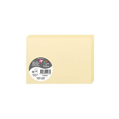 Clairefontaine 2476C Packung mit 25 Doppelkarten Pollen, 210g, in Format C6, 110 x 155mm, Chamois Clairefontaine 2476C Packung mit 25 Doppelkarten Pollen, 210g, in Format C6, 110 x 155mm, Chamois