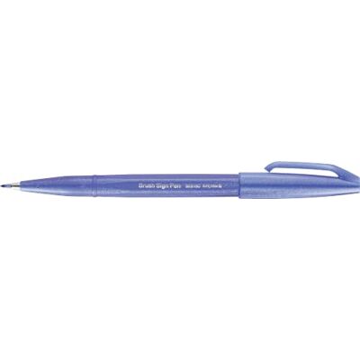 Pentel SES15C-V2X Brush Sign Pen blauviolett, Faserschreiber, pinselähnliche Spitze, 10 Stück Pentel SES15C-V2X Brush Sign Pen blauviolett, Faserschreiber, pinselähnliche Spitze, 10 Stück
