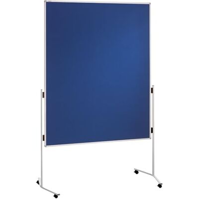 Franken Moderationstafel ECO, doppelseitig, pinnbar, 120 x 150 cm, blau/Filz, einteilig, Pinnwand mit Standbeinen und Rollen, ECO-UMTF03R Franken Moderationstafel ECO, doppelseitig, pinnbar, 120 x 150 cm, blau/Filz, einteilig, Pinnwand mit Standbeinen und Rollen, ECO-UMTF03R
