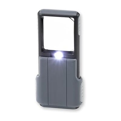 CARSON MiniBrite 5x Taschenlupe mit Schutzhülle und LED-Licht praktische Sehhilfe und Leselupe (PO-55), Schwarz CARSON MiniBrite 5x Taschenlupe mit Schutzhülle und LED-Licht praktische Sehhilfe und Leselupe (PO-55), Schwarz