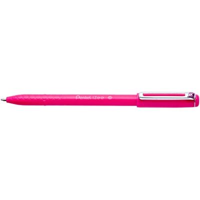Pentel BX460-P Kugelschreiber iZee, Modell mit Kappe, Metallclip, 0, 5 mm Strichstärke, 12 Stück, Pink Pentel BX460-P Kugelschreiber iZee, Modell mit Kappe, Metallclip, 0, 5 mm Strichstärke, 12 Stück, Pink