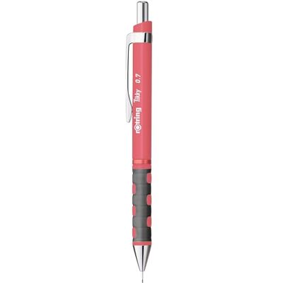 rOtring Tikky-Druckbleistifte in Pastellfarben HB 0,7 mm Tea Rose mit angenehmem gummiertem Soft-Touch-Griff 12 Stück rOtring Tikky-Druckbleistifte in Pastellfarben HB 0,7 mm Tea Rose mit angenehmem gummiertem Soft-Touch-Griff 12 Stück