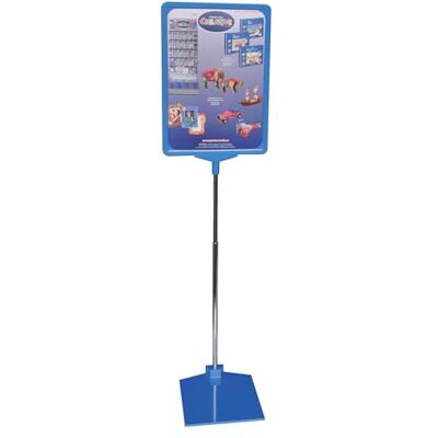 Franken Preisständer, Info-Ständer A4, Freistehend, höhenverstellbar, tragbar, 210 x 620 x 10 mm, blau, PSM A4 03 Franken Preisständer, Info-Ständer A4, Freistehend, höhenverstellbar, tragbar, 210 x 620 x 10 mm, blau, PSM A4 03