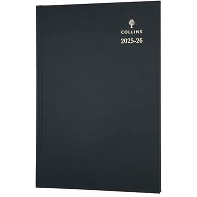 Collins Terminplaner "Schreibtisch", 13 Monate, Juli 2025, Juli 2025, Juli 2026, 52M.99-2526, Terminkalender, A5, Hardcover, Schwarz Collins Terminplaner "Schreibtisch", 13 Monate, Juli 2025, Juli 2025, Juli 2026, 52M.99-2526, Terminkalender, A5, Hardcover, Schwarz